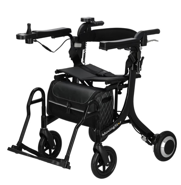 MovingStar AllinOne – faltbarer Elektro-Rollstuhl & Rollator (3-in-1)